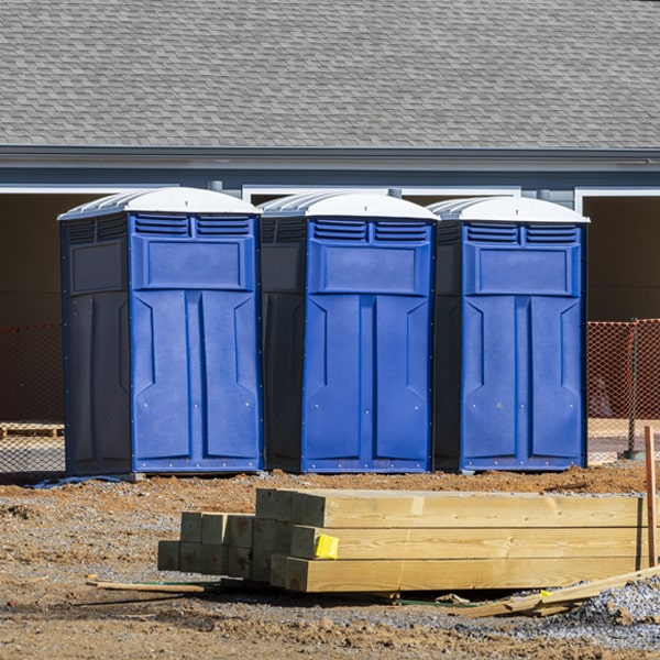 how often are the porta potties cleaned and serviced during a rental period in Hamilton MA